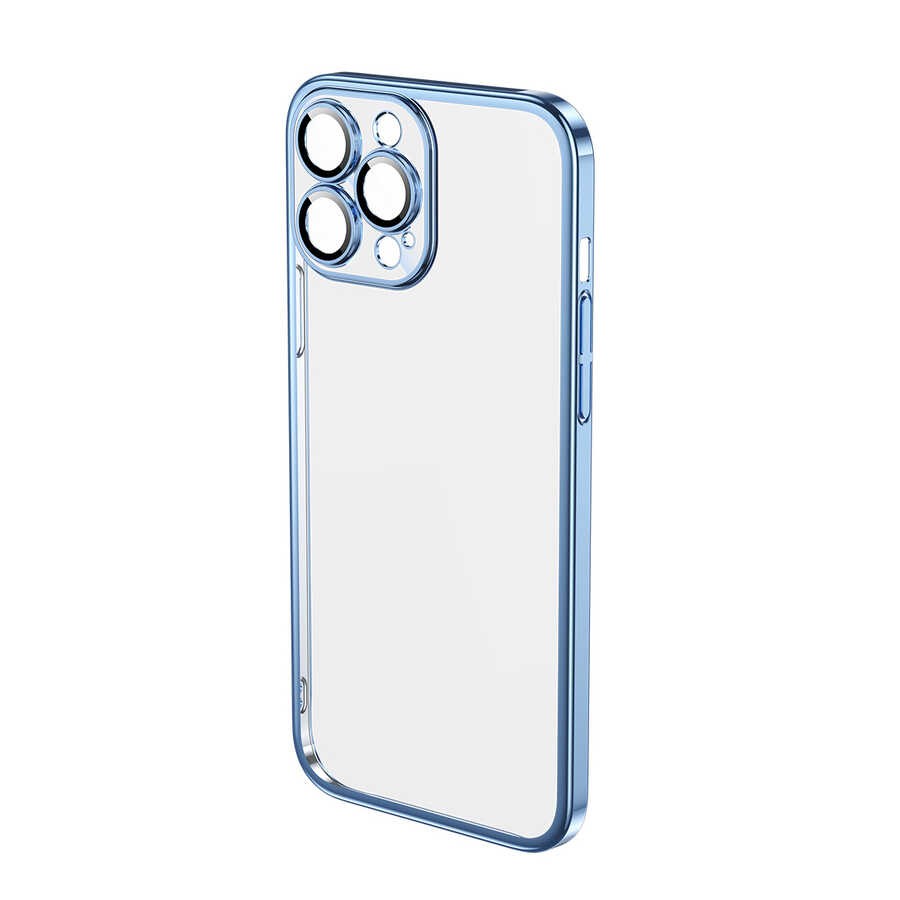 iPhone 13 Pro Max Kılıf Sert PC Renkli Çerçeveli Riksos