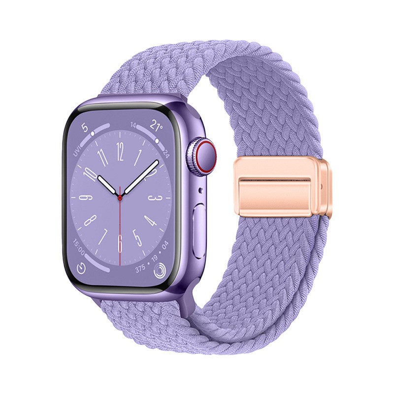 Watch 10 42mm KRD-134 Örgü Tasarımlı Hasır Kordon Strap Kayış