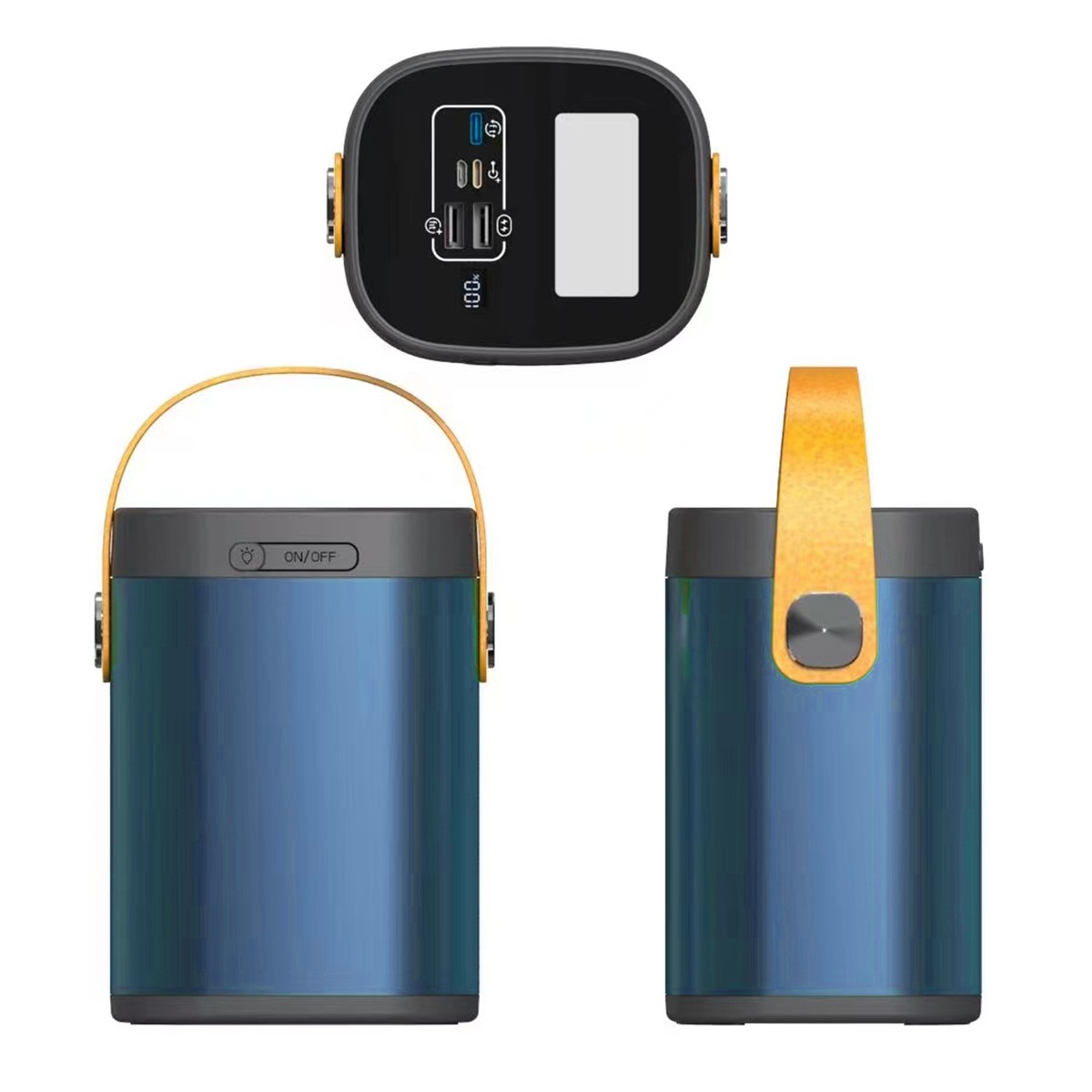 B-60 QC 3.0 Hızlı Şarj Askılı Led Göstergeli El Fenerli Taşınabilir Powerbank 60000mAh