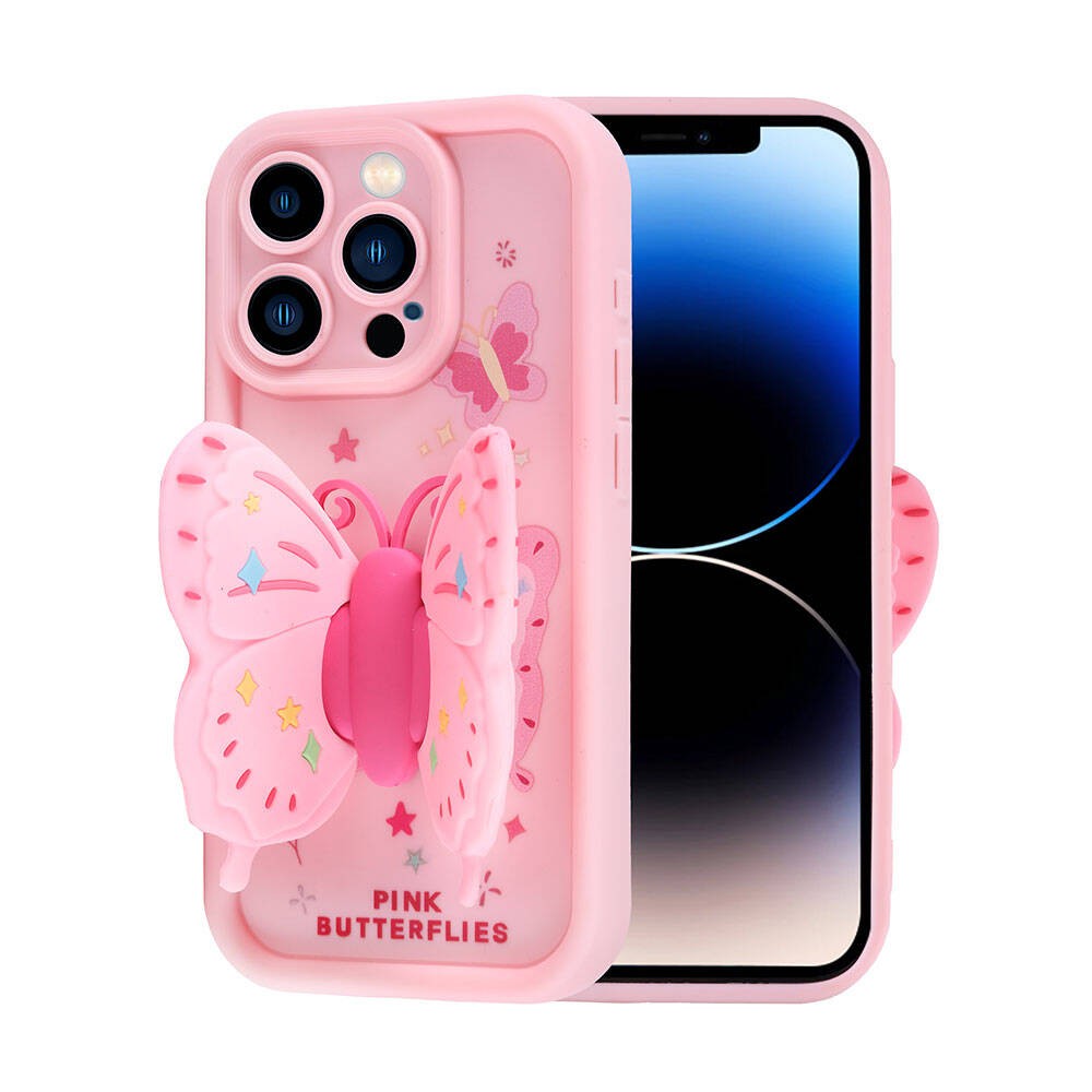 iPhone 14 Pro Kılıf Kamera Korumalı Figür Tasarımlı Kapya