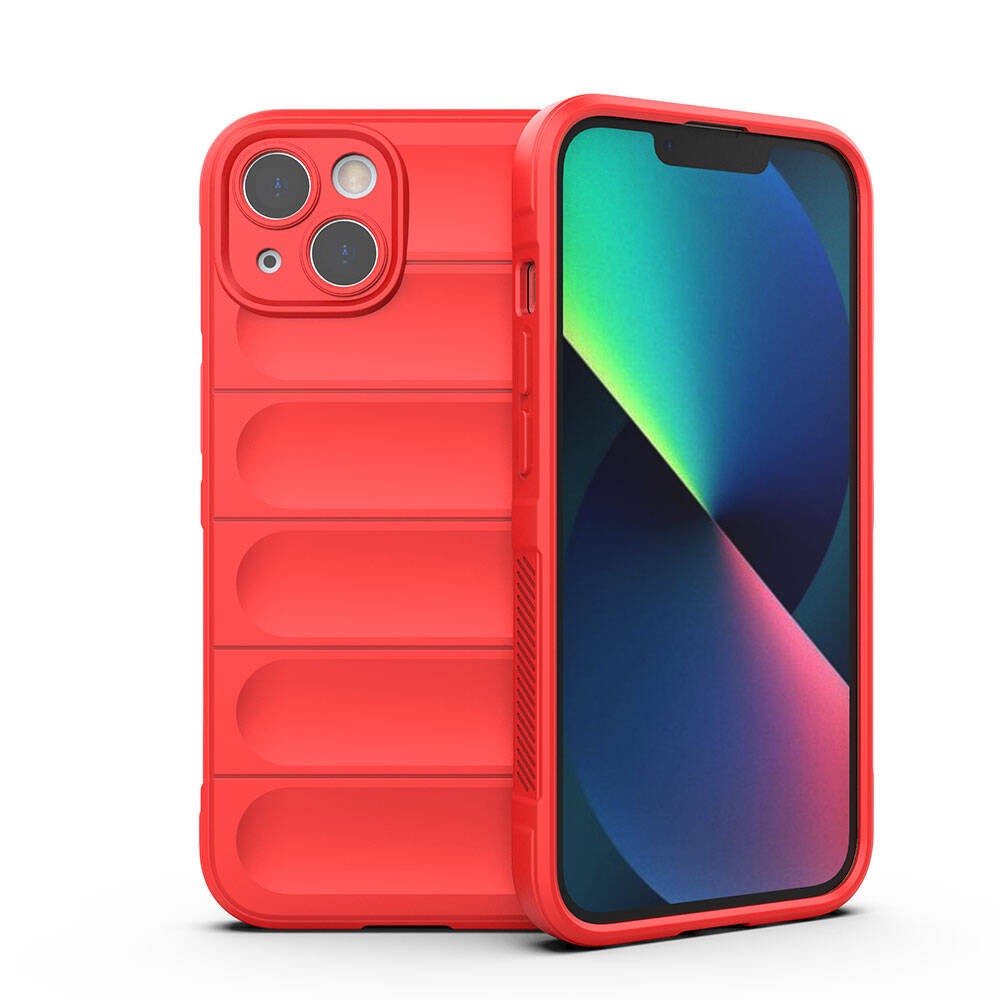 iPhone 13 Kılıf Esnek TPU Oyuklu Arka Yüzey Tasarımlı Etnik Silikon