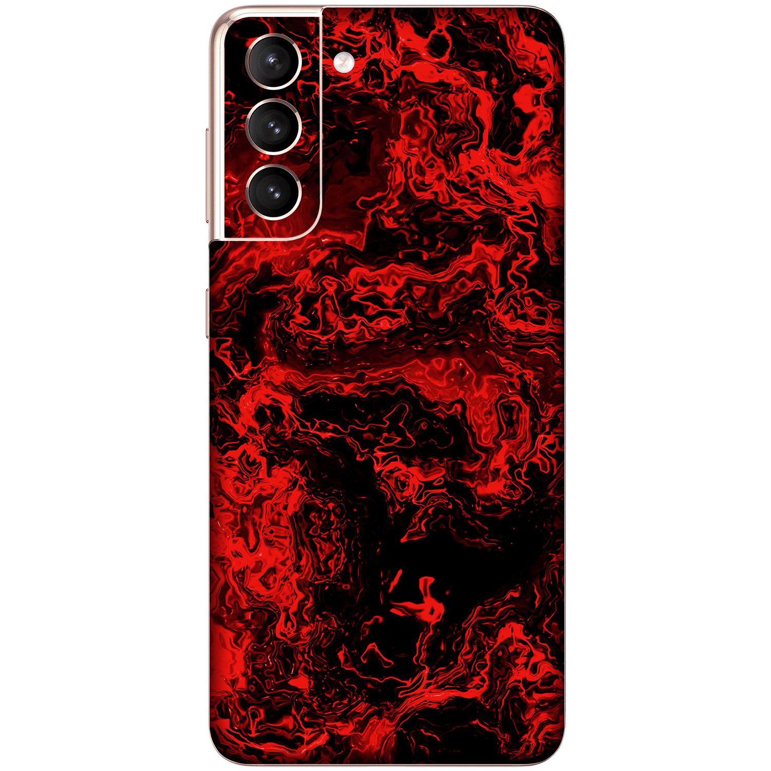 Samsung S21 Kaplama Mistik Kırmızı Alev