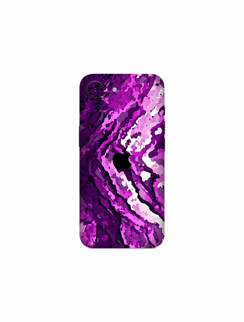 iPhone 16e Kaplama Mor Kamuflaj