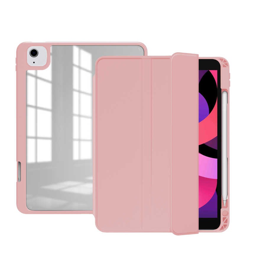 iPad Air 11 2024 Kılıf Nort Arkası Şeffaf Standlı Kılıf