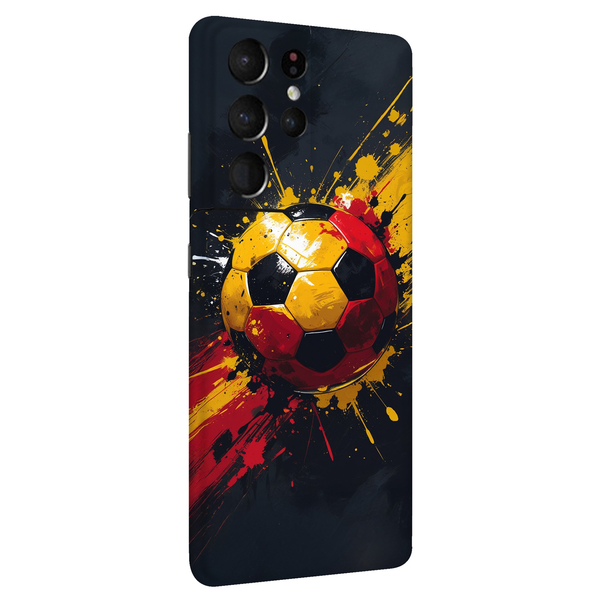 Samsung S21 Ultra Kaplama Sarı Kırmızı Top