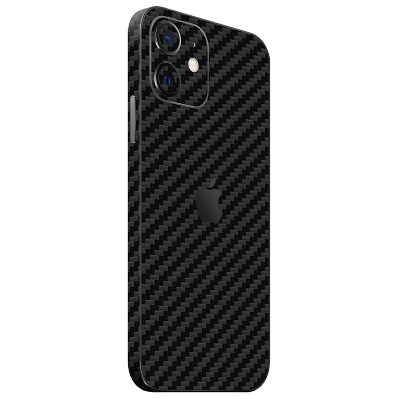 iPhone 12 Mini Kaplama Siyah Karbon Fiber