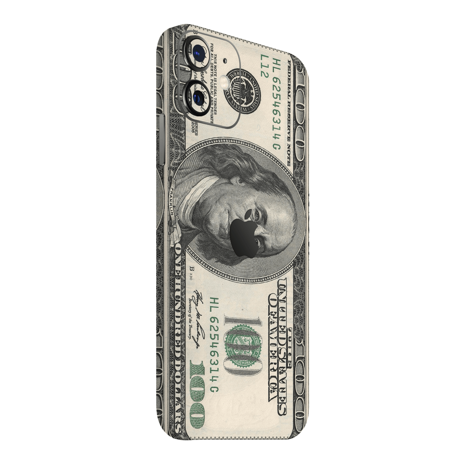 iPhone 12 Kaplama Dolar Desenli