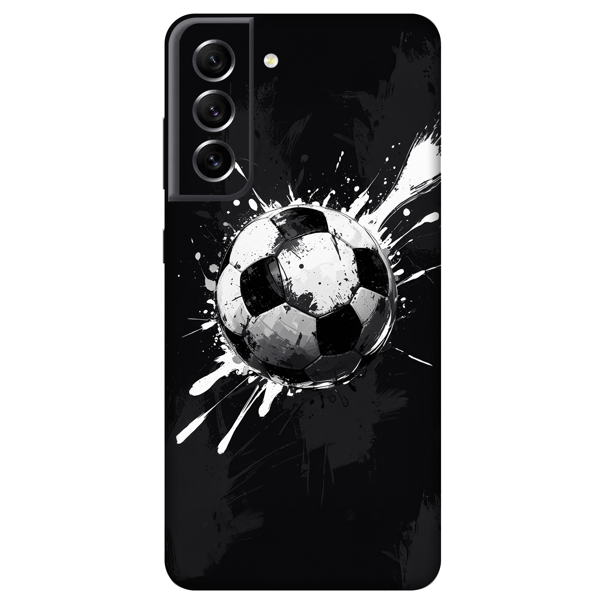 Samsung S21 FE Kaplama Siyah Beyaz Top