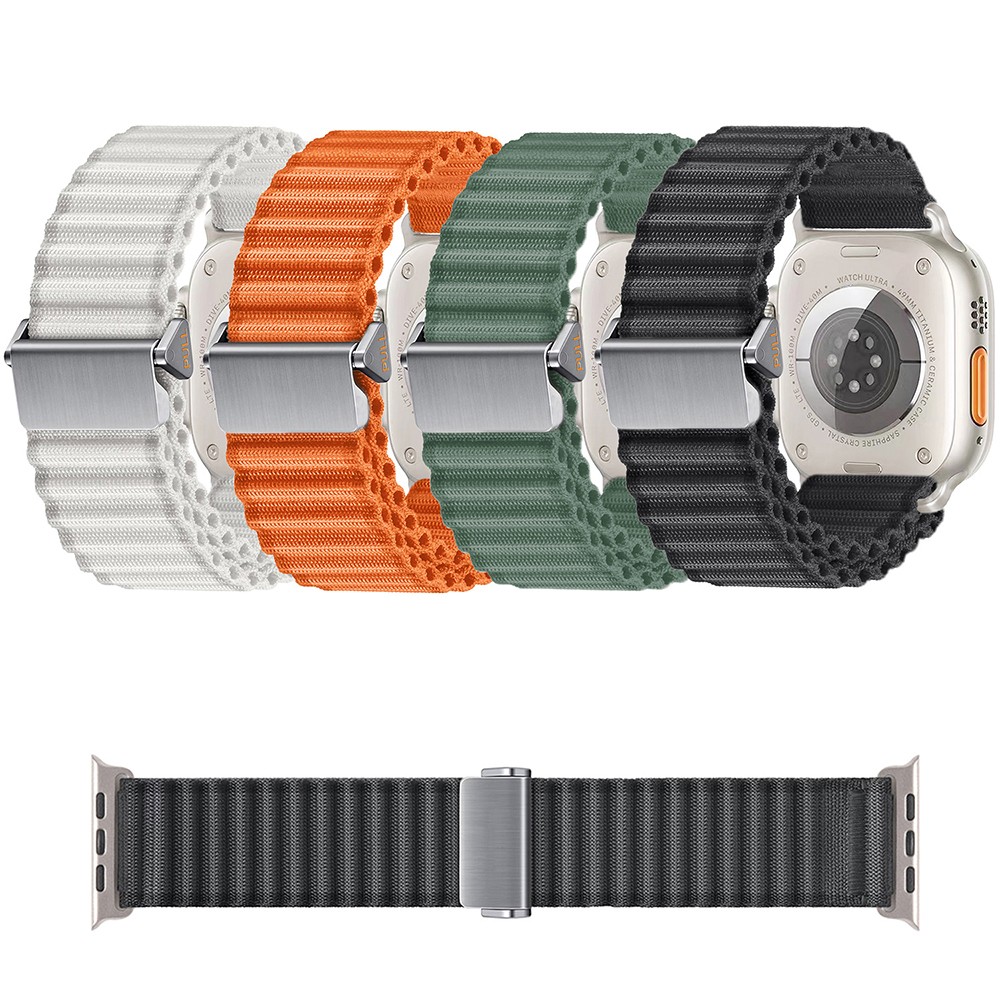 Watch 44mm KRD-123 Naylon Kumaş Hasır Örgülü Kordon