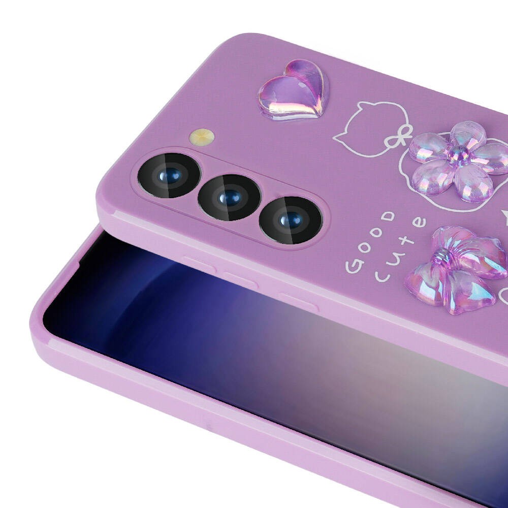 Galaxy S23 Kılıf Kabartma Figürlü Parlak Toys Silikon