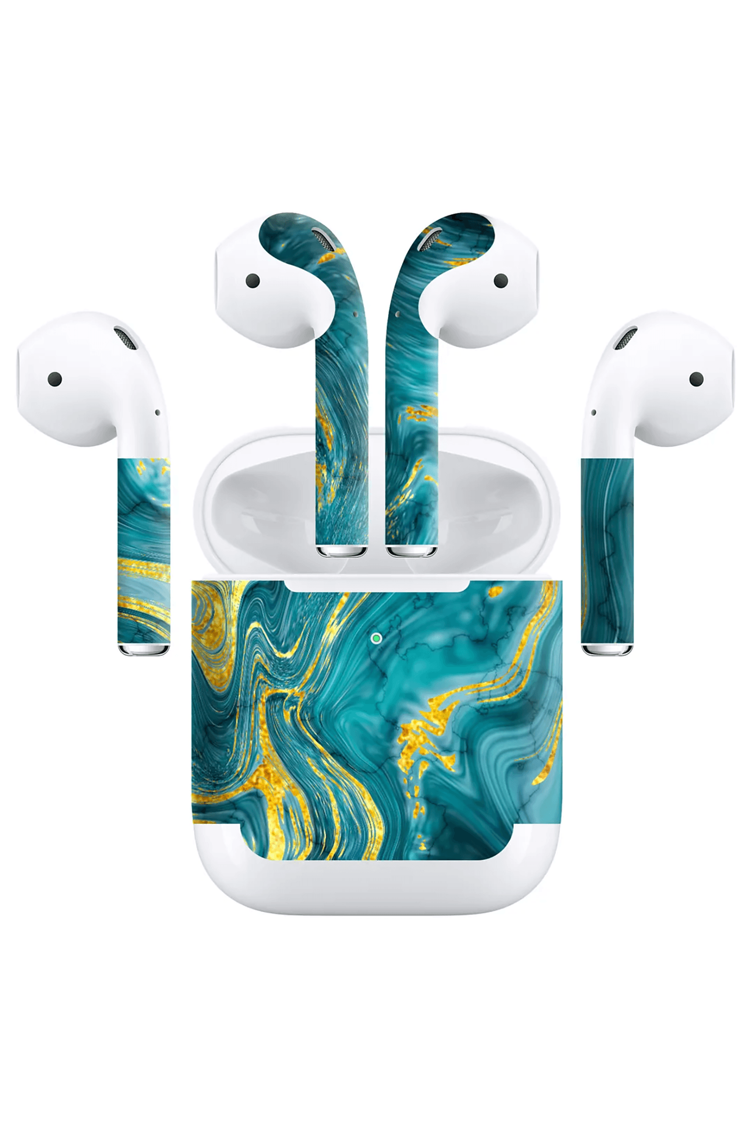 Airpods (Gen 2 Wireless) Skin Mystic Turquoise Wave
