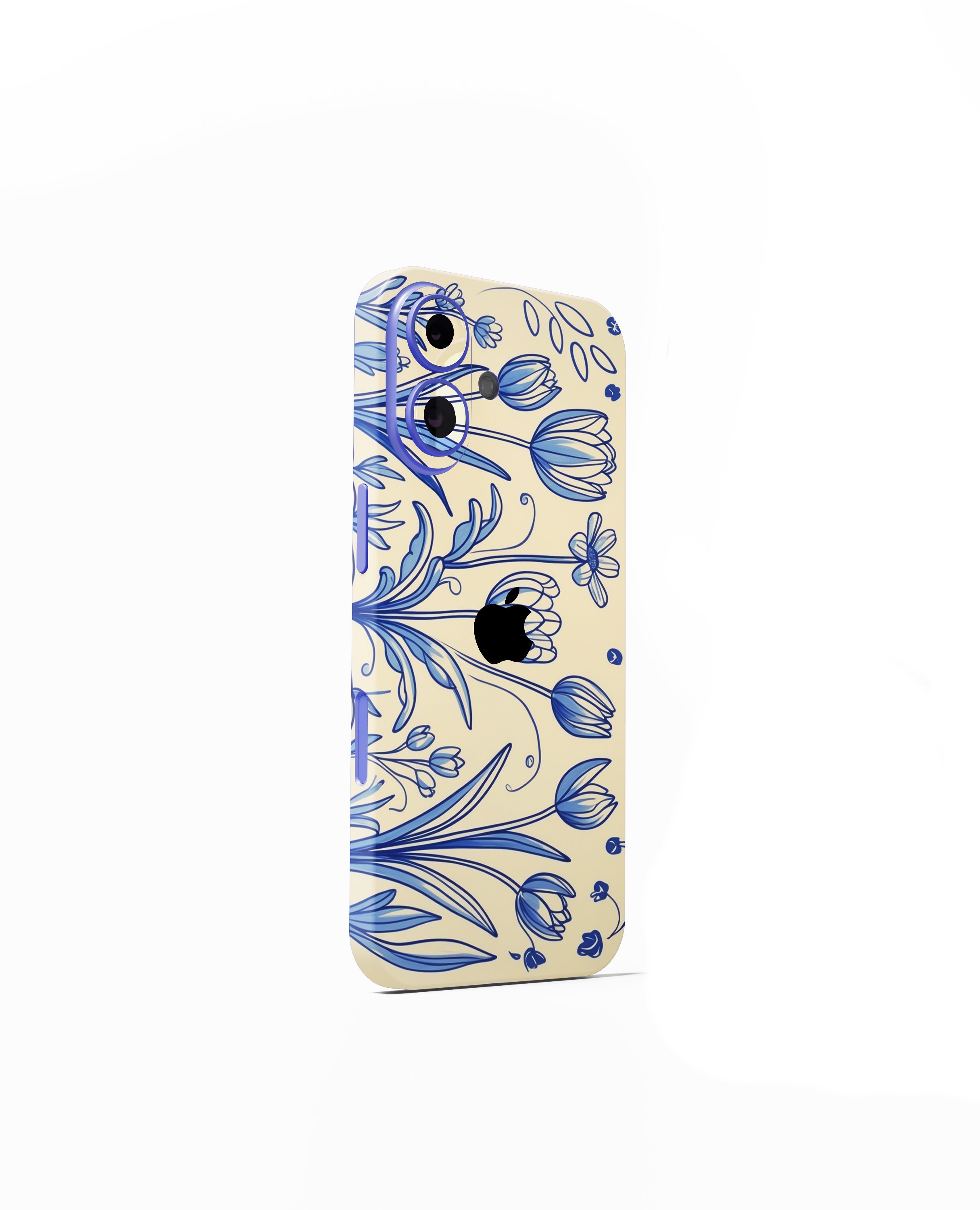 iPhone 16 Kaplama Porselen Çiçekler