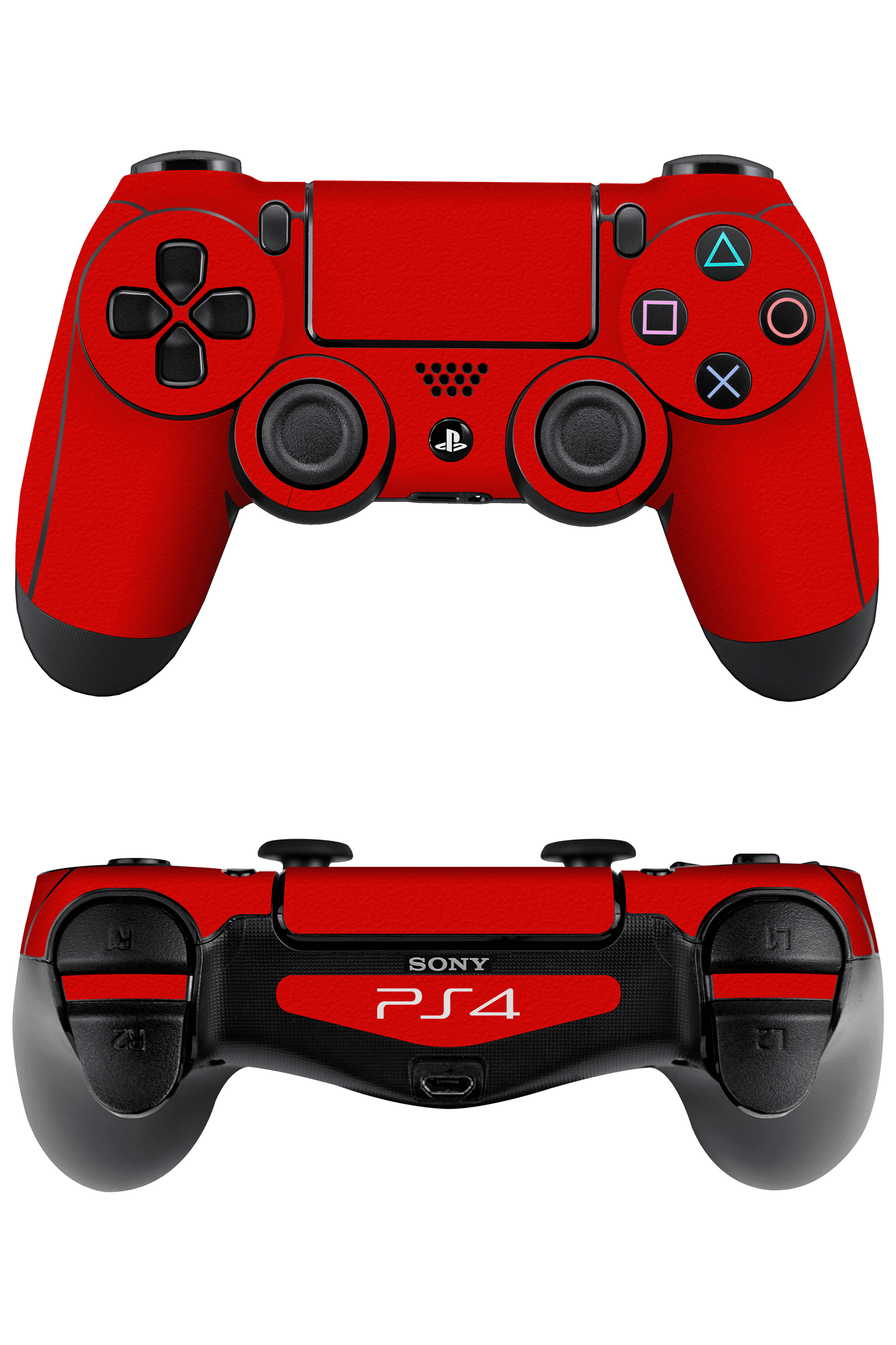 Ps4 DualShock Kaplama Dokulu Kırmızı