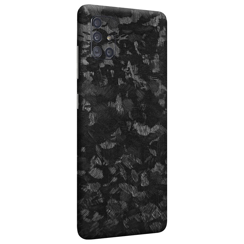 Samsung Galaxy A51 Kaplama - İşlenmiş Siyah Karbon