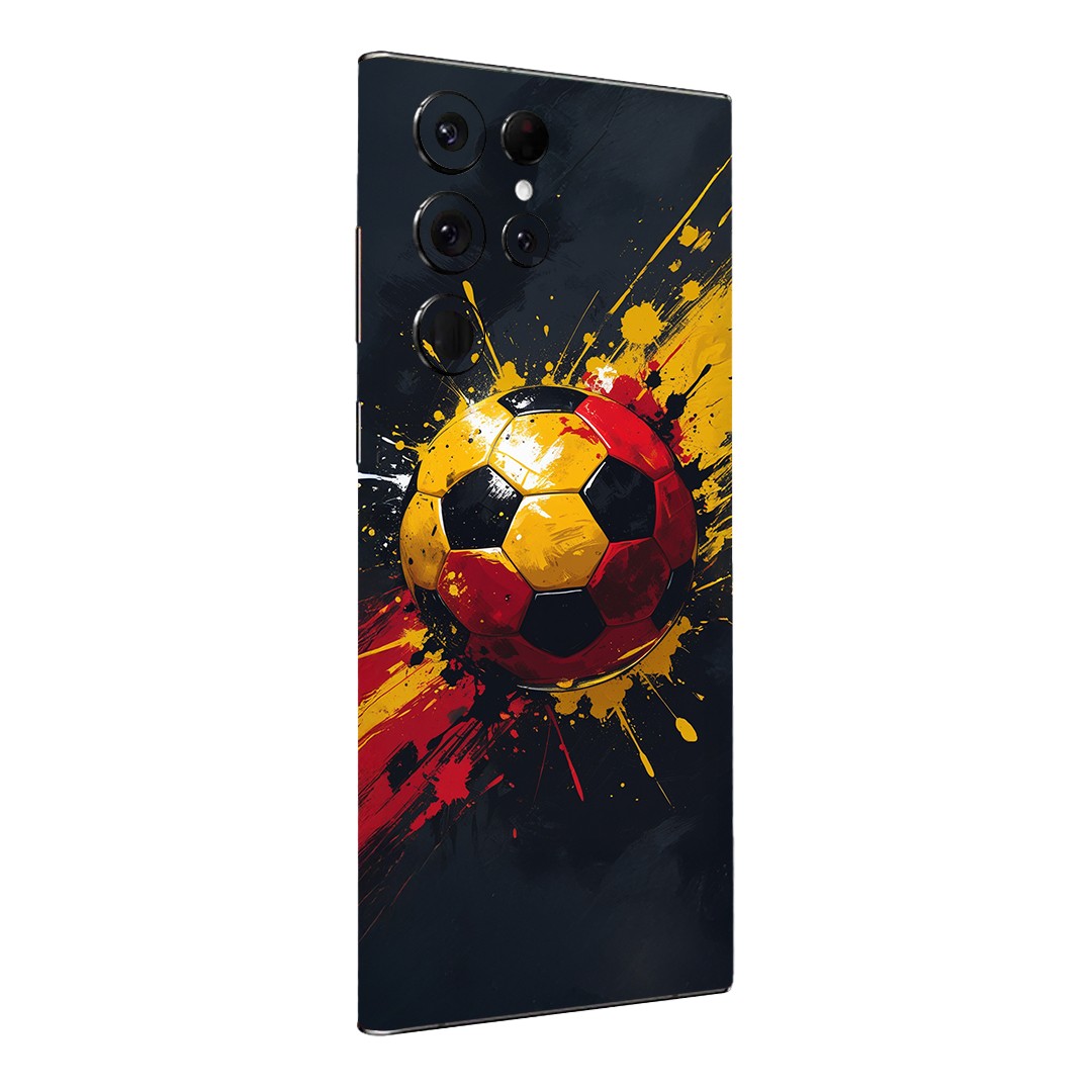 Samsung S22 Ultra Kaplama Sarı Kırmızı Top