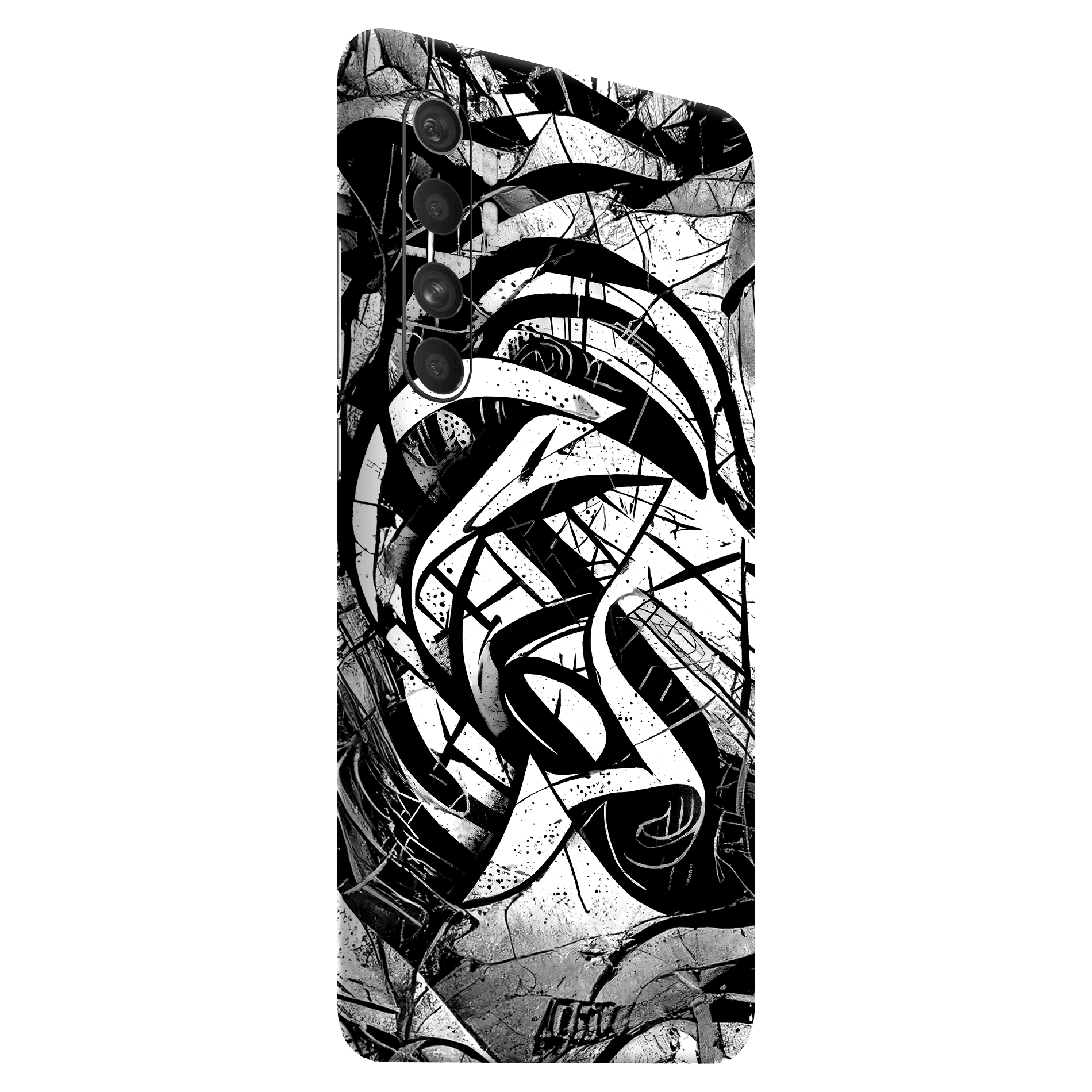 Xiaomi Mi Note 10 Lite Kaplama Monochrome Grafiti