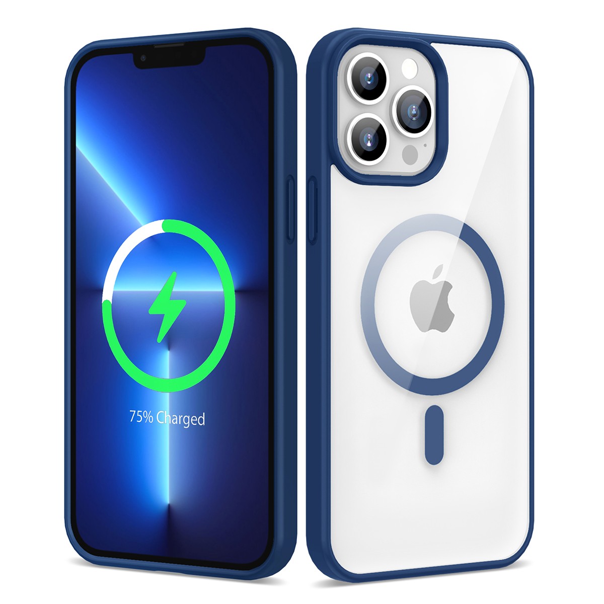 iPhone 13 Pro Max Kılıf M-safe Wireless Şarj Özellikli Silikon Ege