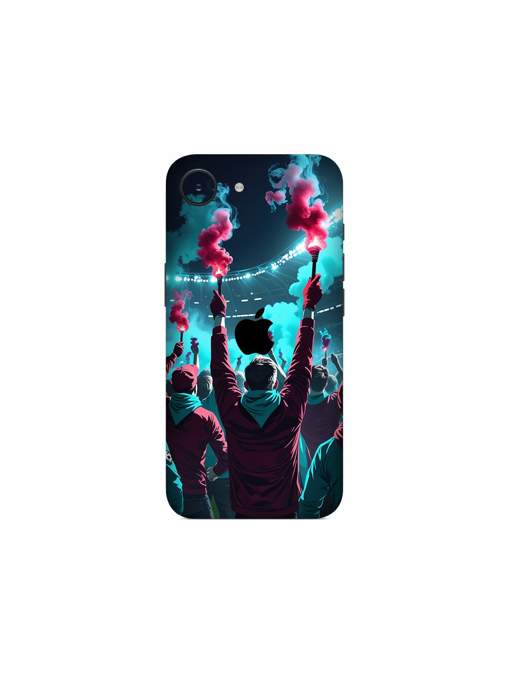 iPhone 16e Kaplama Bordo Mavi Taraftar