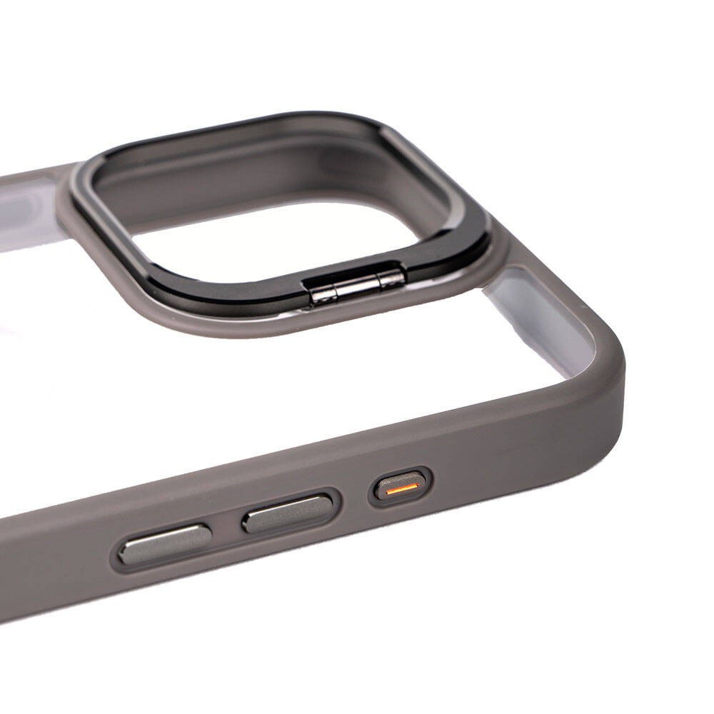 iPhone 15 Pro Max Kılıf Kamera Lens Korumalı Standlı Klon Lensli