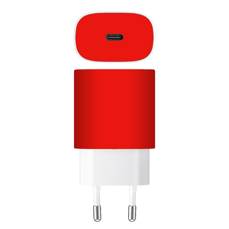Samsung 25w Şarj Aleti Kaplama Mat Kırmızı