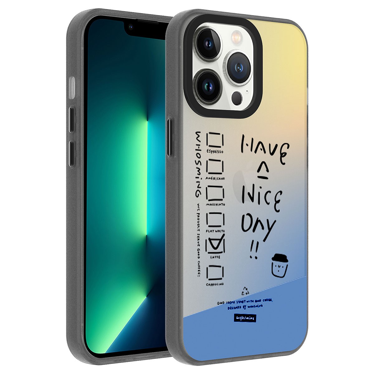 iPhone 13 Pro Kılıf Desenli Dragon Sert
