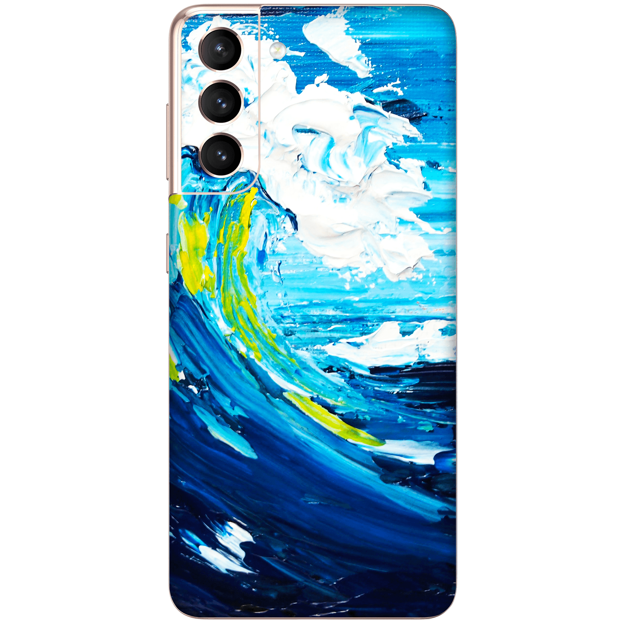 Samsung S21 Kaplama Yağlı Boya Dalgalar