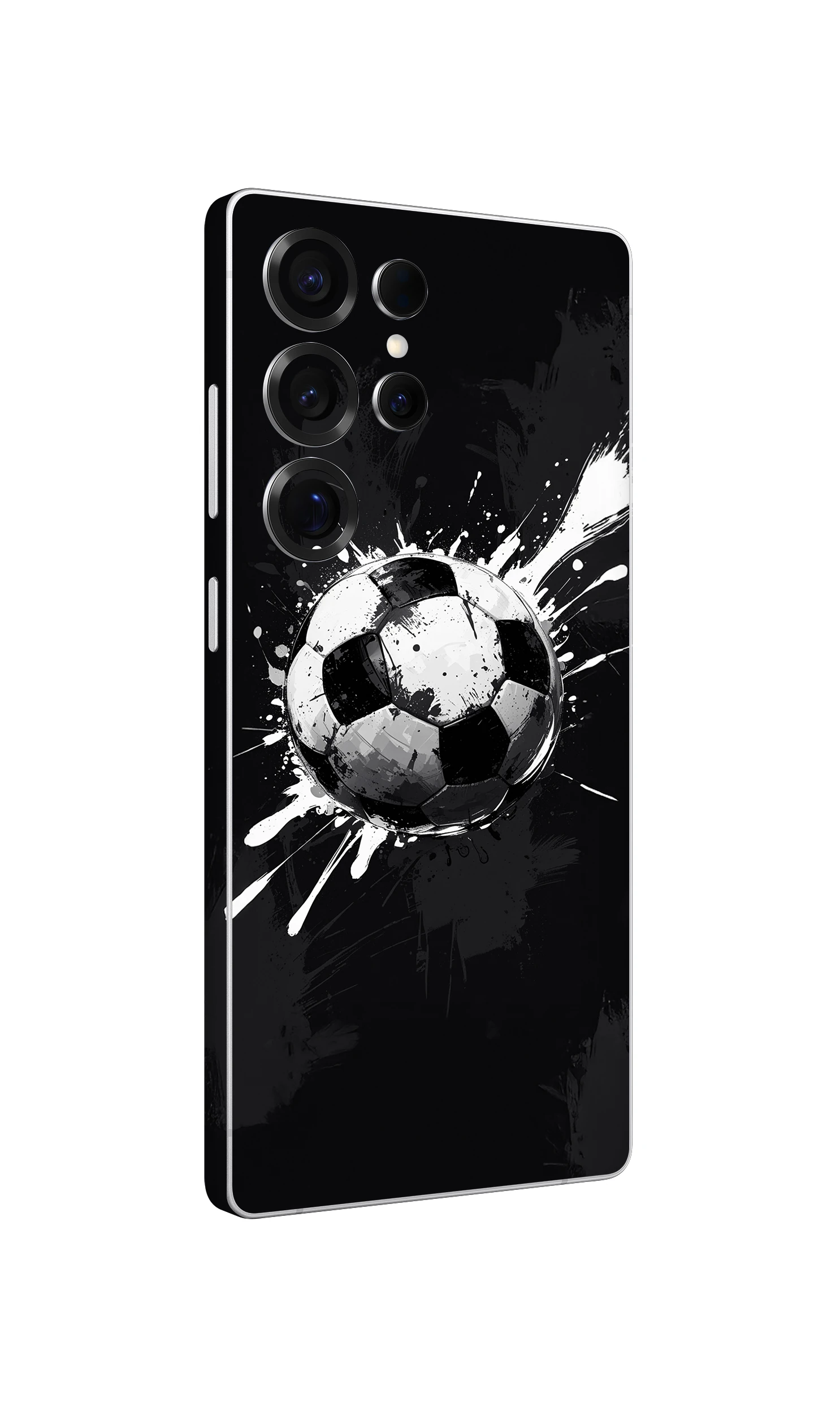 Samsung S25 Ultra Kaplama Siyah Beyaz Top