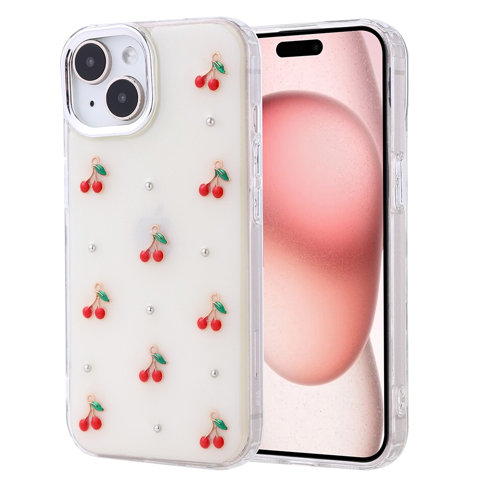 iPhone 15 Kılıf Airbag Tasarımlı Simli Şeffaf Kutup