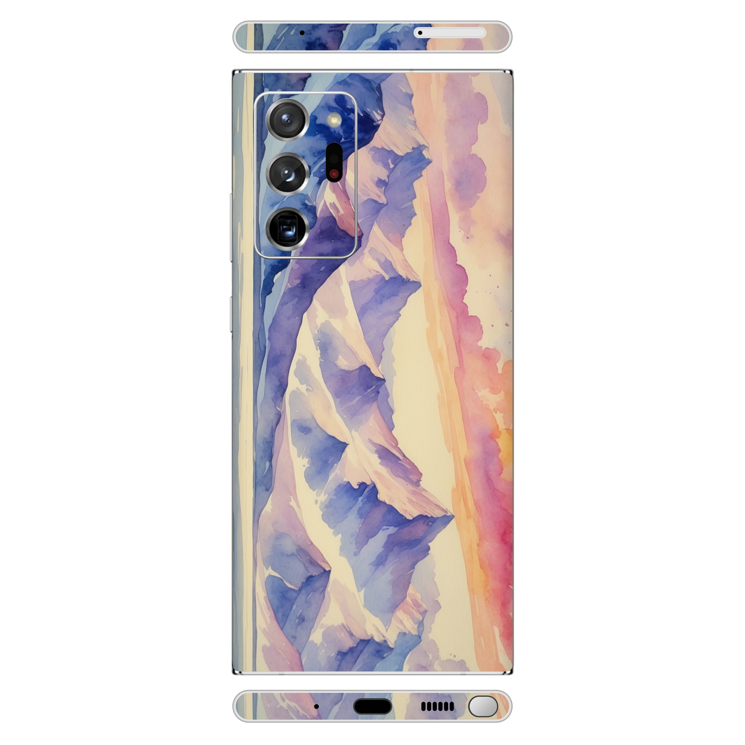 Samsung Note 20 Ultra Kaplama Pastel Dağlar