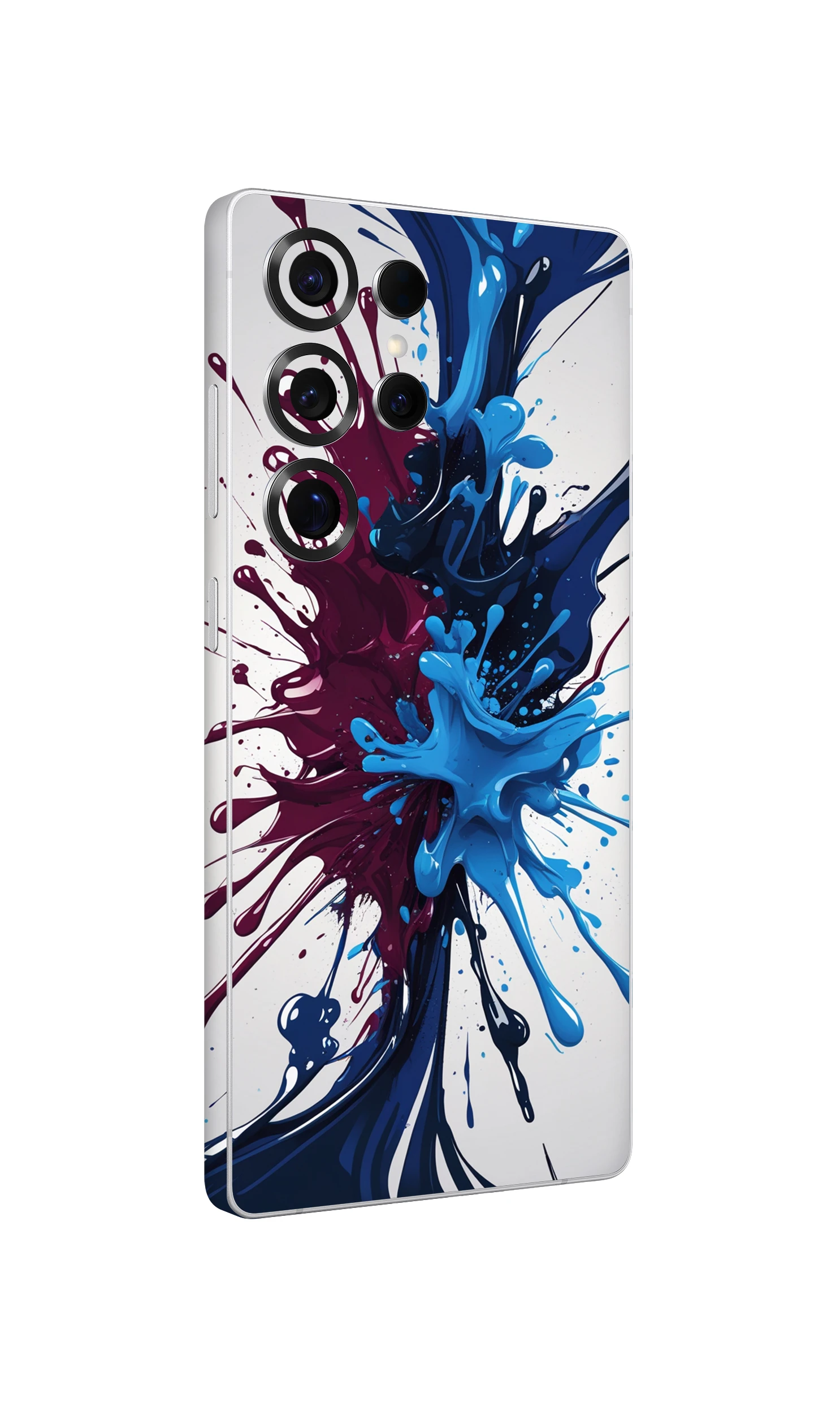 Samsung S25 Ultra Kaplama Bordo Mavi Boya