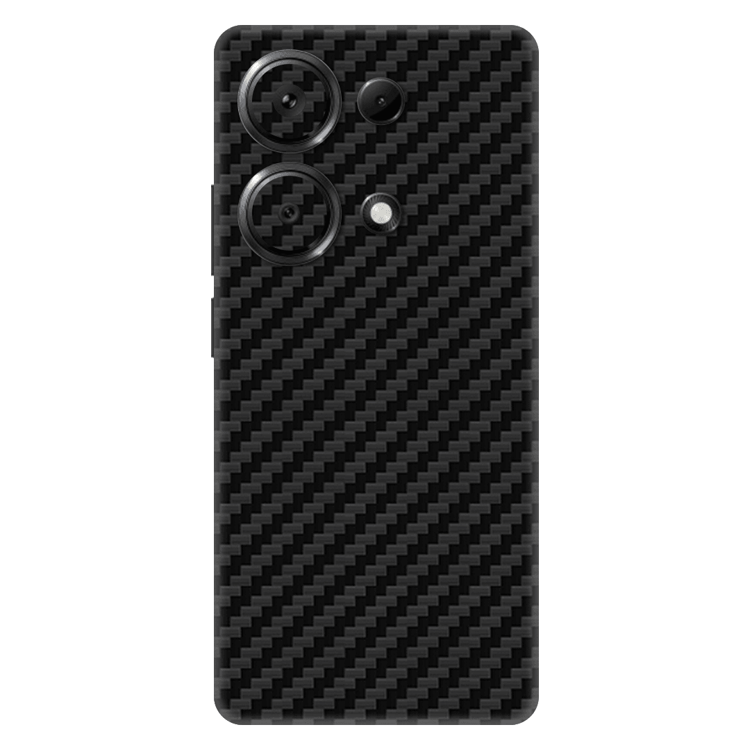 Poco M6 Pro Kaplama Siyah Karbon Fiber
