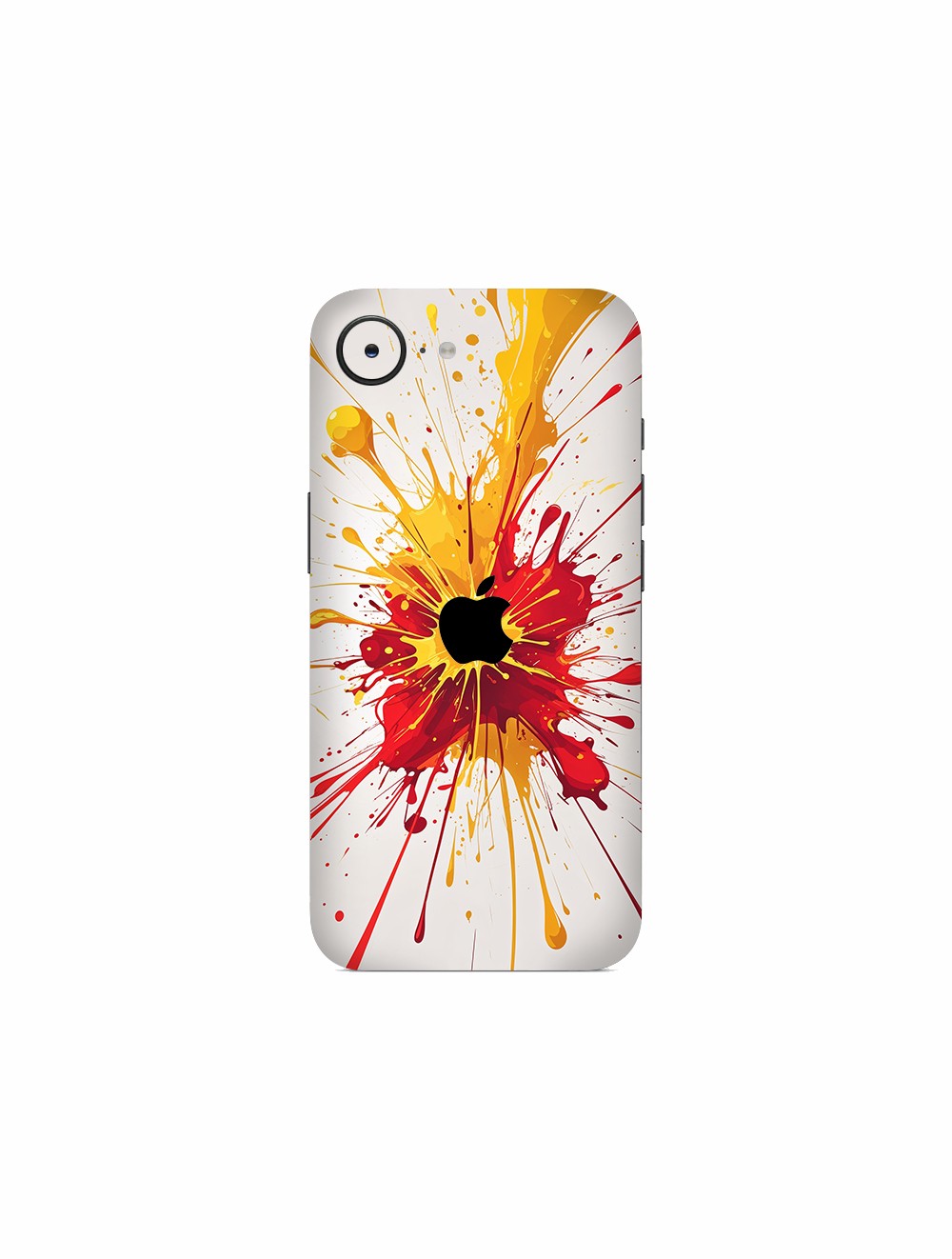 iPhone 16e Kaplama Sarı Kırmızı Boya