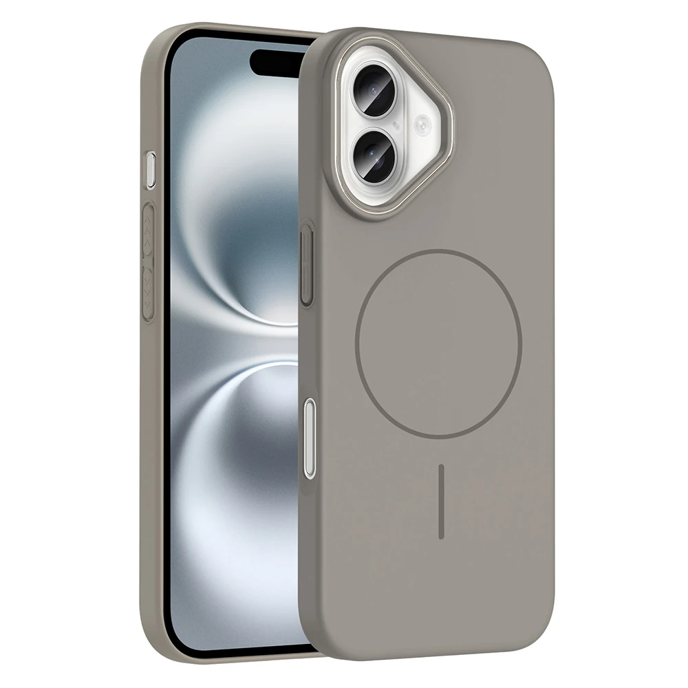 iPhone 16 Kılıf M-safe Şarj Özellikli Ruby Sert