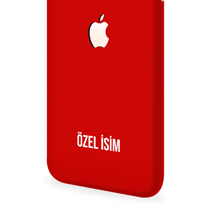 iPhone SE 2020 / 2022 Kaplama Dokulu Kırmızı
