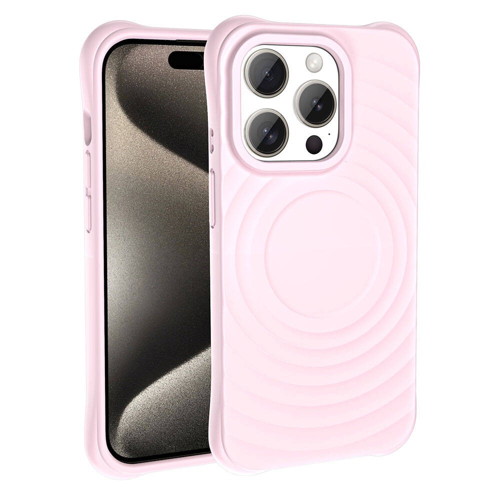 iPhone 15 Pro Max M-safe Şarj Özellikli Airbagli Mat Görünümlü Hepi