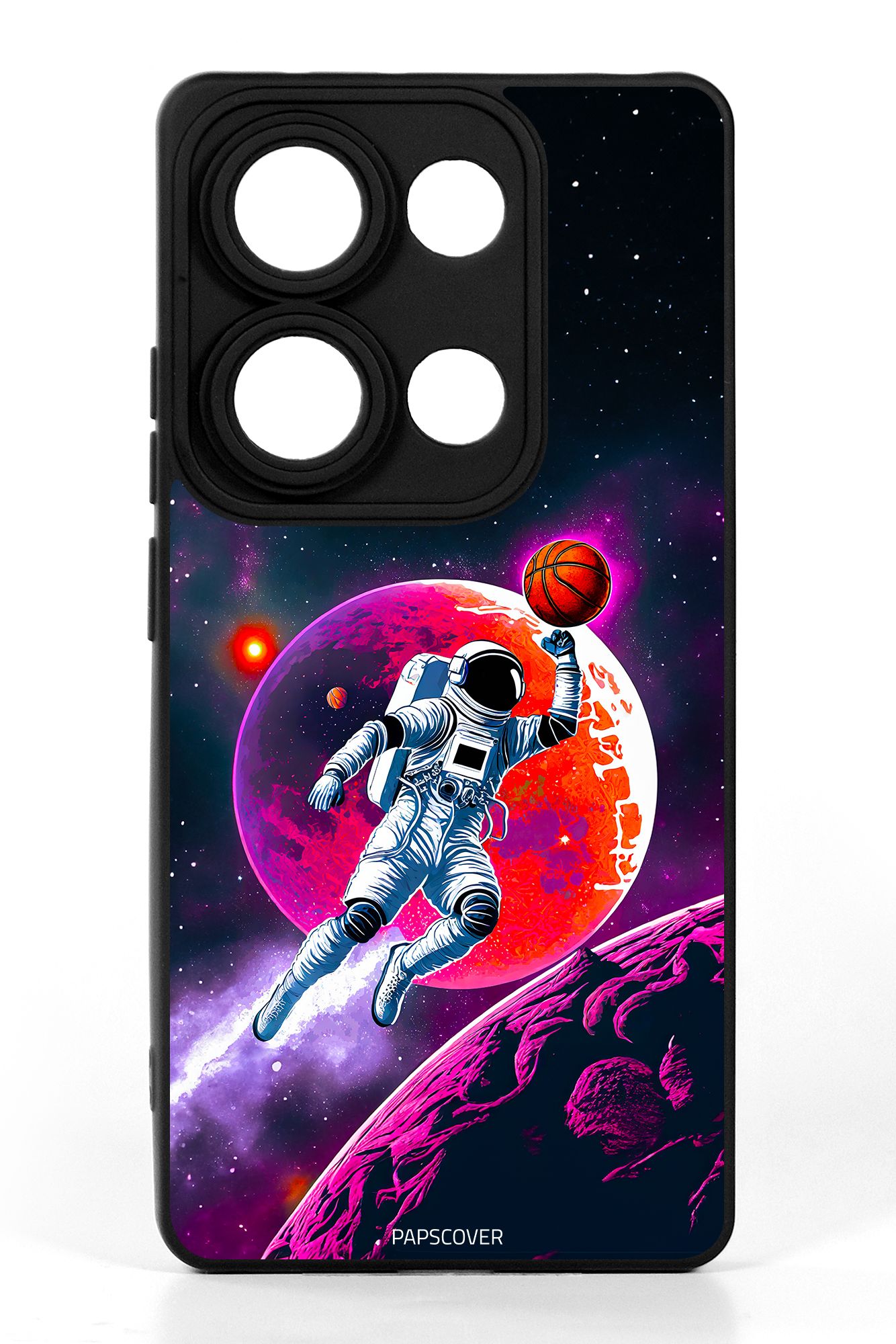 Redmi Note 13 Pro 4G Silikon Kılıf Basketbolcu Astronot