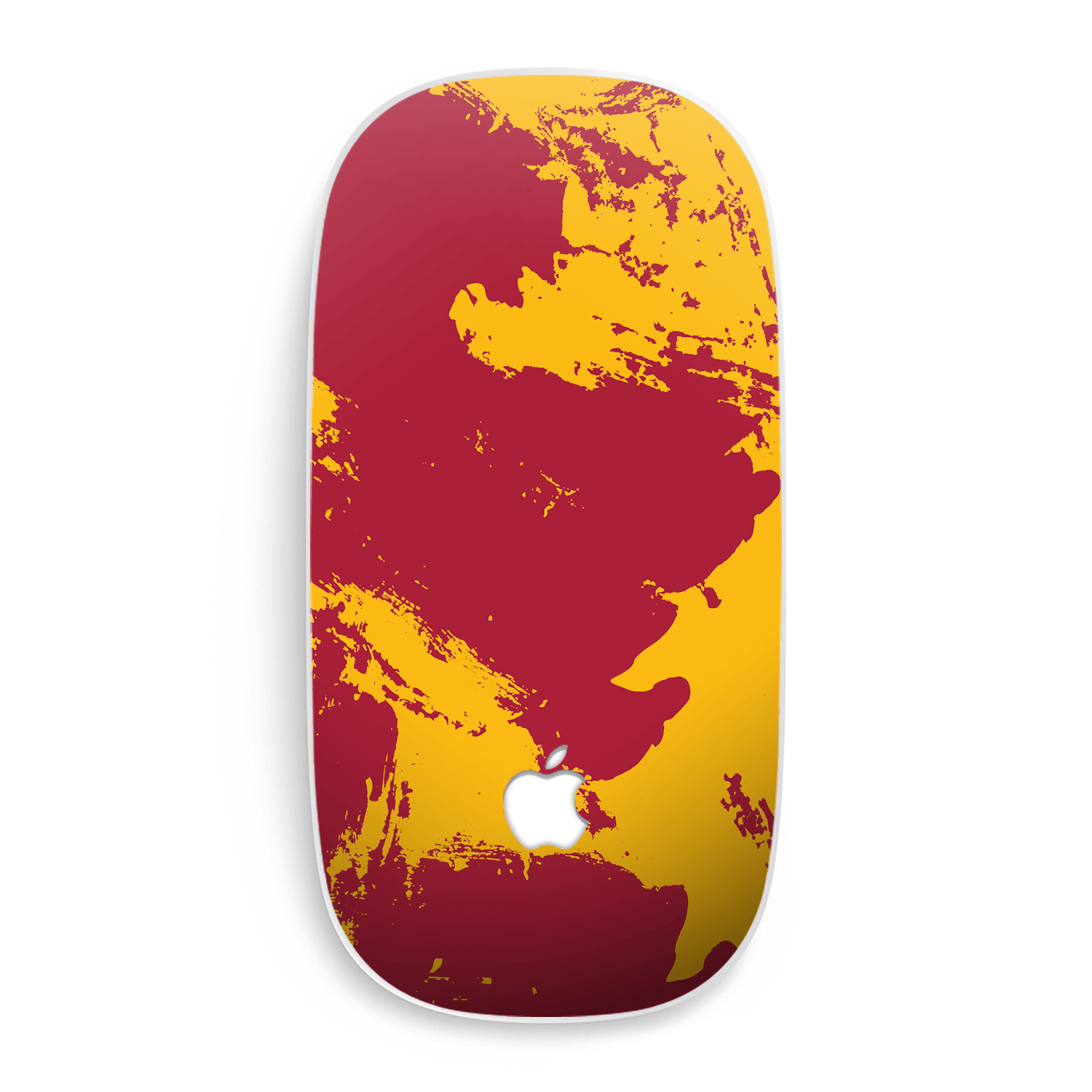 Apple Magic Mouse 1/2 Skin Yellow Red
