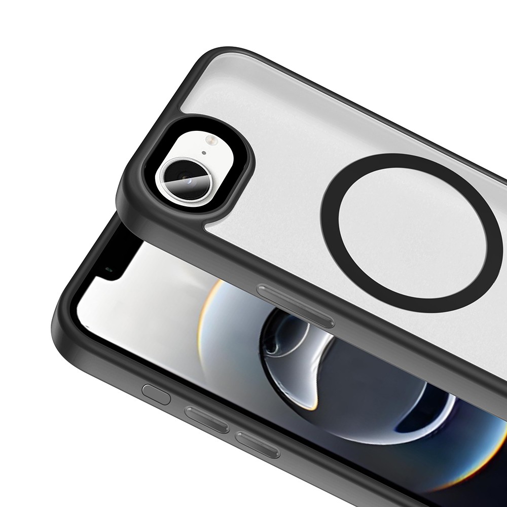iPhone 16E Kılıf Mat Arka Yüzey Wireless Şarj Özellikli Flet M-safe
