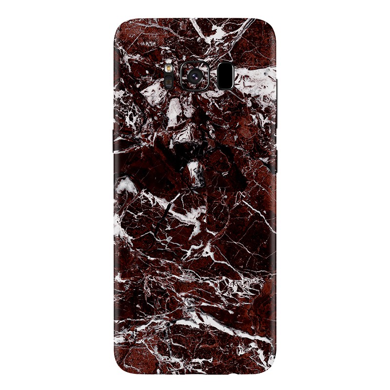 Samsung Galaxy S8 Kaplama - Kırmızı Mermer
