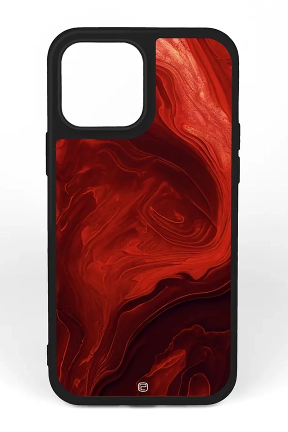 iPhone 12 / 12 Pro Silikon Kılıf Kırmızı Mars