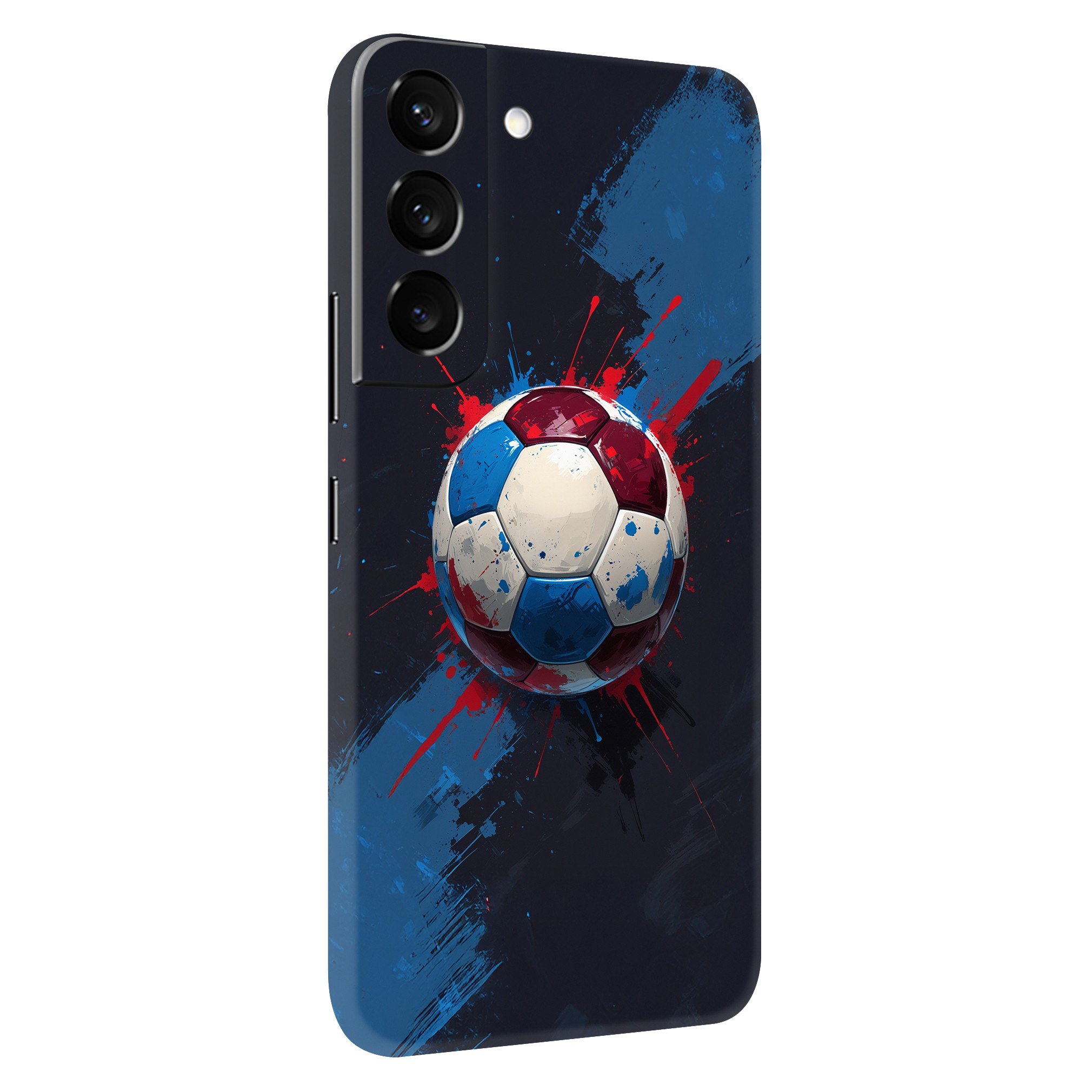 Samsung S22 Plus Kaplama Bordo Mavi Top