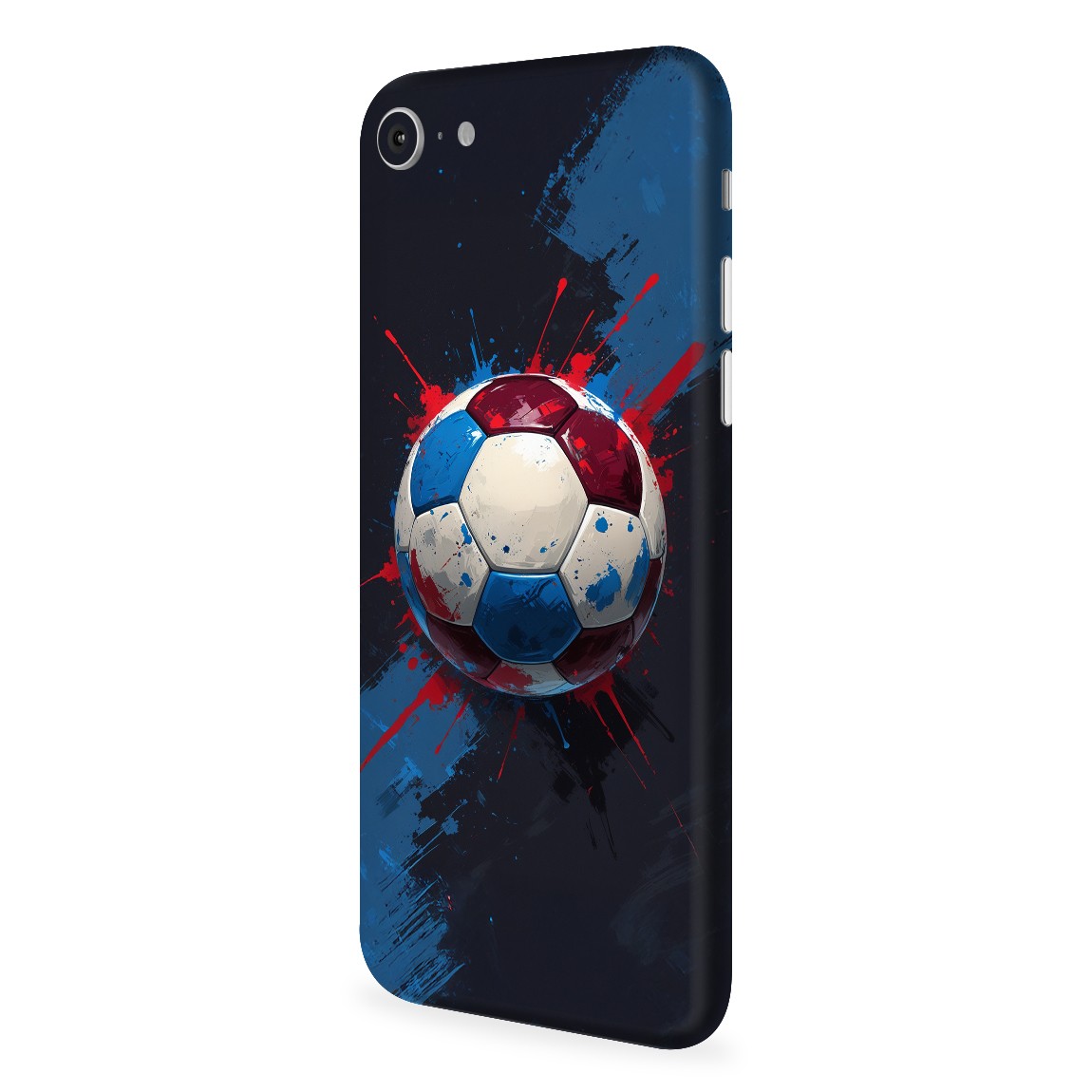 iPhone SE 2020 / 2022 Kaplama Bordo Mavi Top