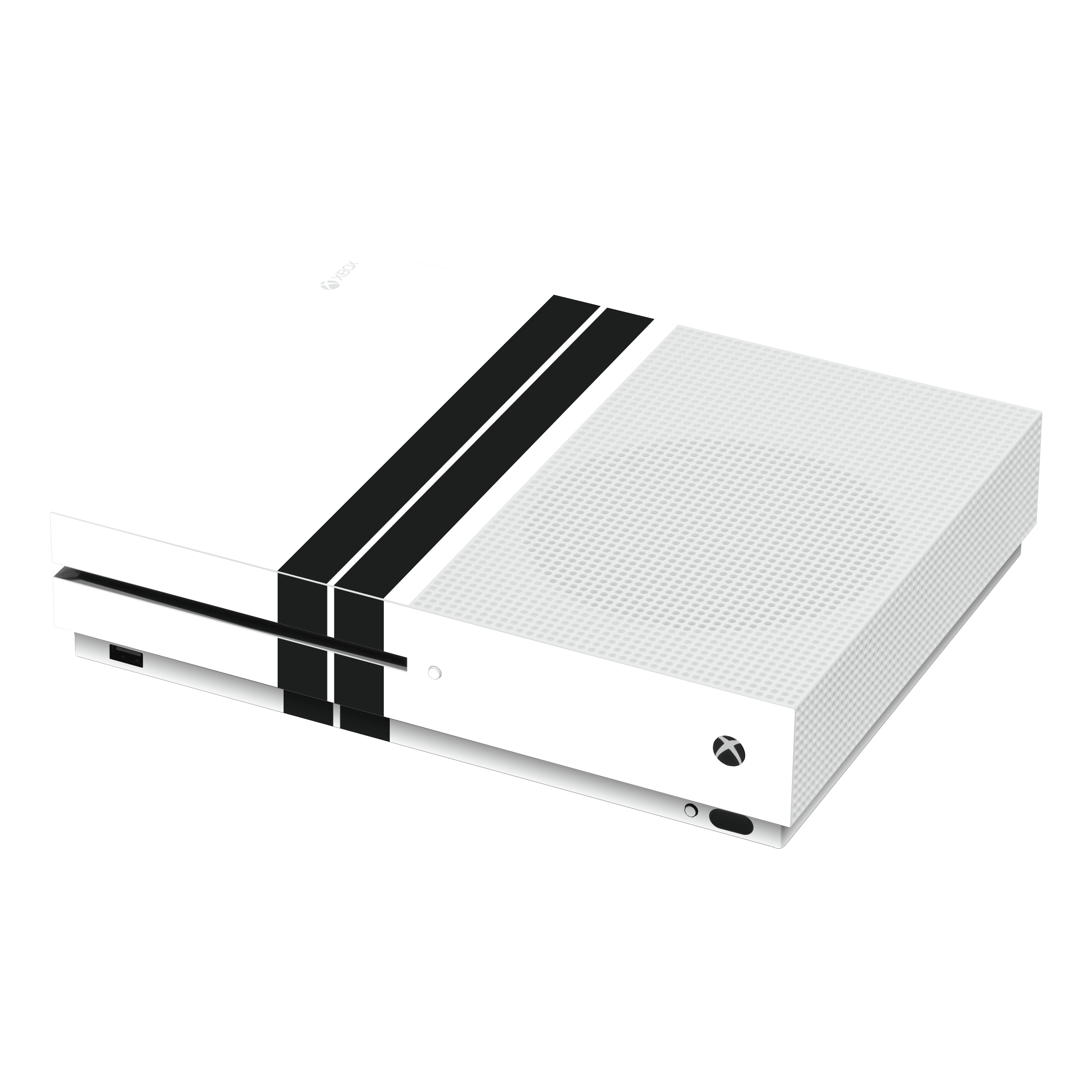Xbox One S Kaplama Beyaz Çift Siyah Şerit