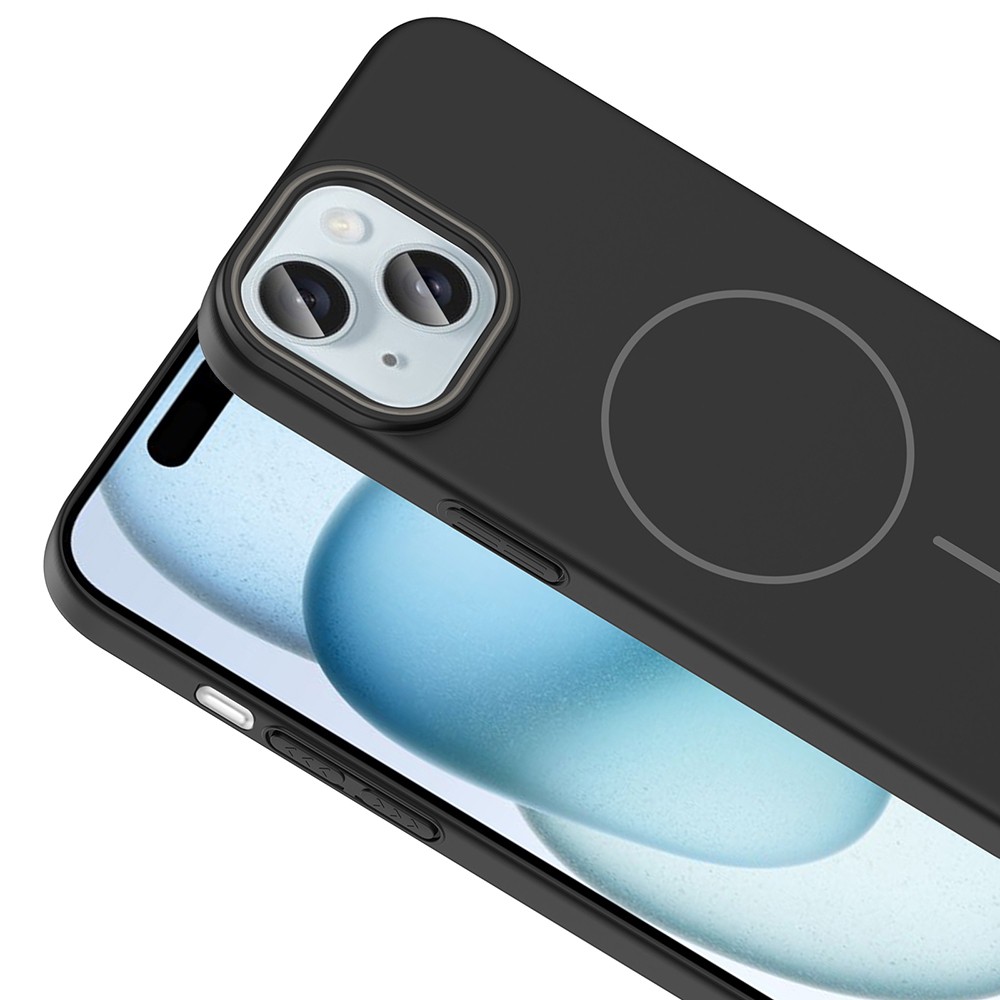 iPhone 15 Kılıf M-safe Şarj Özellikli Ruby Sert