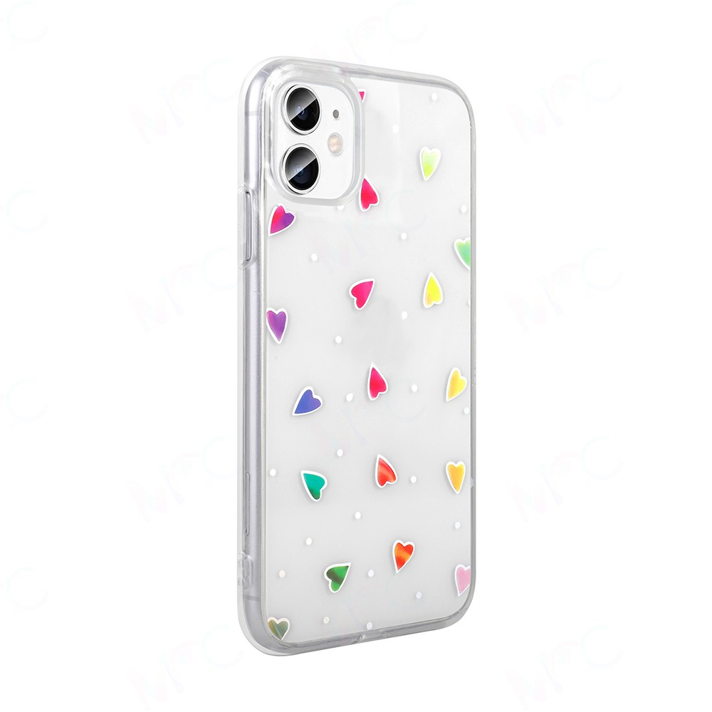 Apple iPhone 11 Kılıf Şeffaf Figürlü Zore Folk Sert Kapak