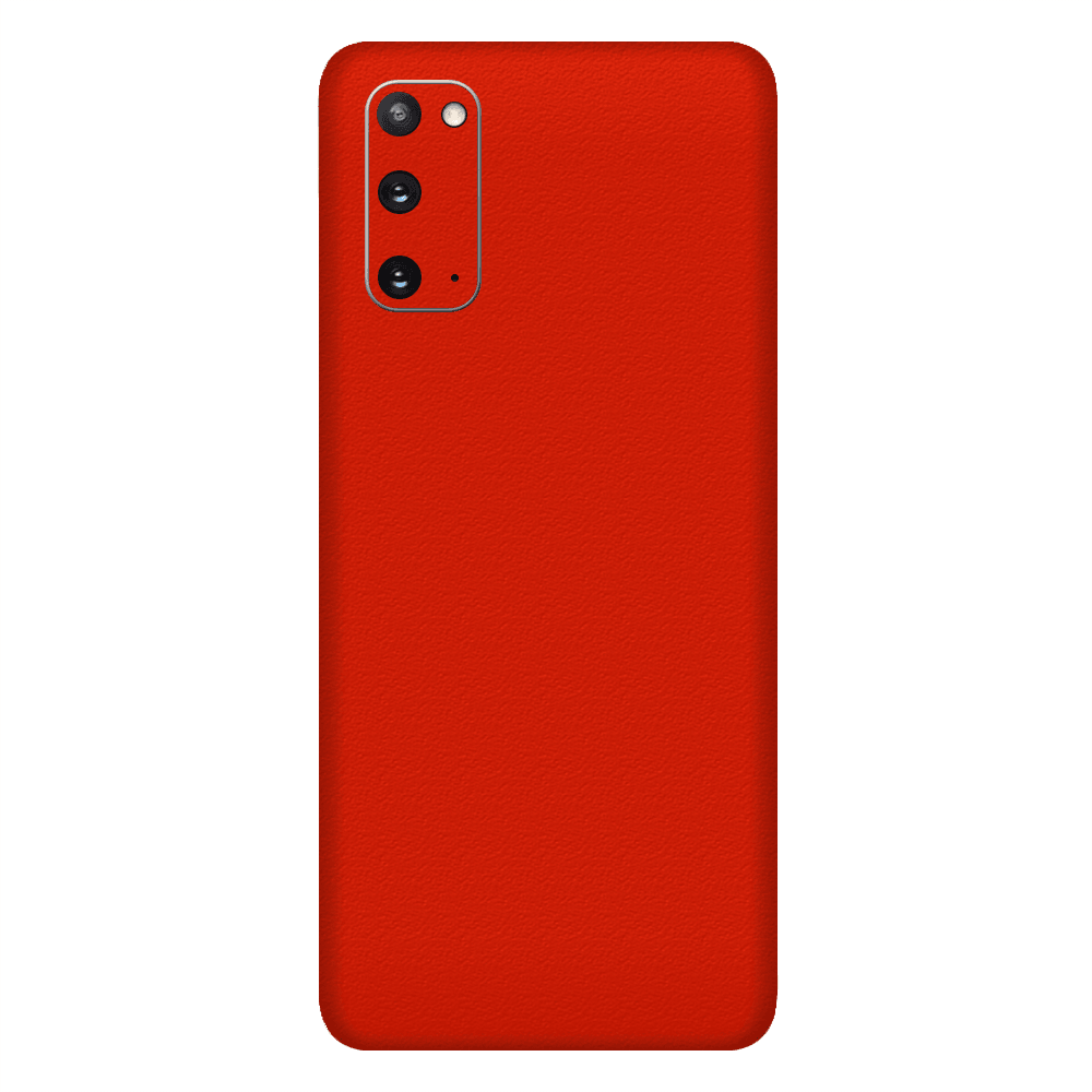 Samsung S20 Kaplama Dokulu Kırmızı