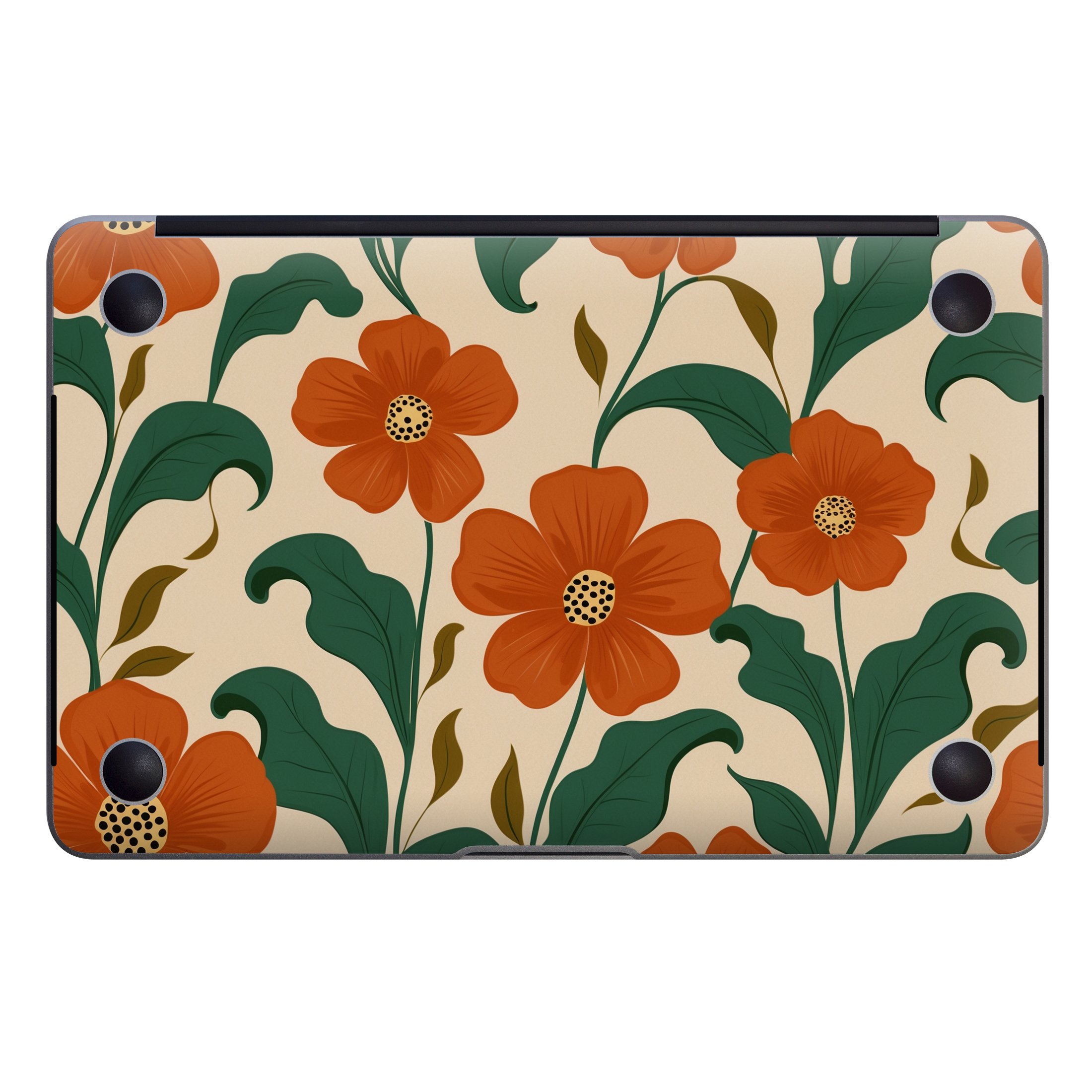 MacBook Air 13" (2018-2019) Kaplama - Kırmızı Çiçek