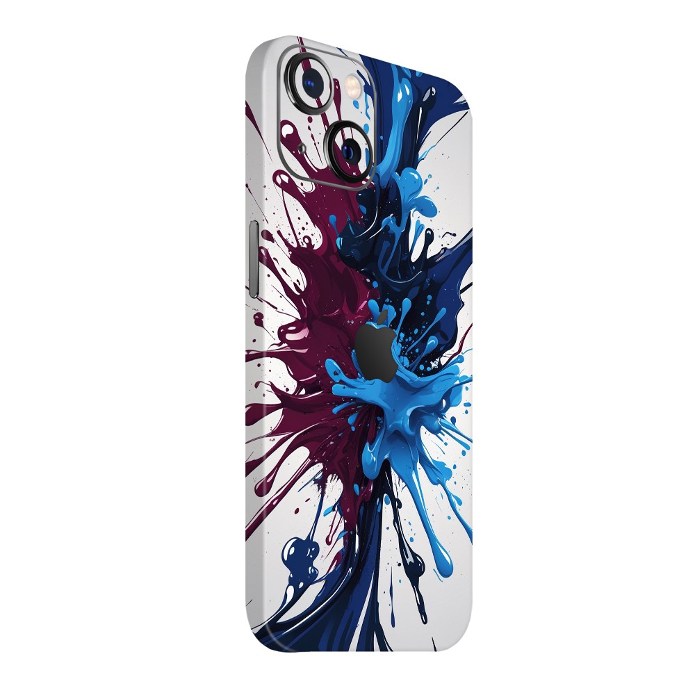 iPhone 15 Kaplama Bordo Mavi Boya