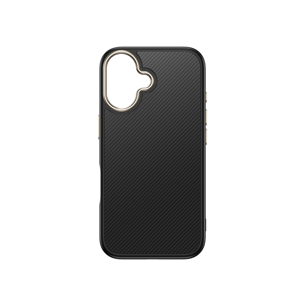 iPhone 16 Kılıf M-safe Şarj Özellikli Karbon Fiber Görünümlü Antina