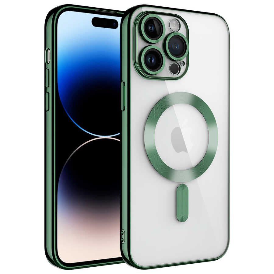 iPhone 14 Pro Kılıf Kamera Korumalı M-safe Wireless Şarj Özellikli Demre